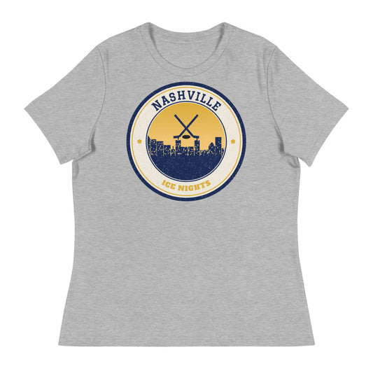 Women's Nashville Ice Nights Tee in athletic heather, front
