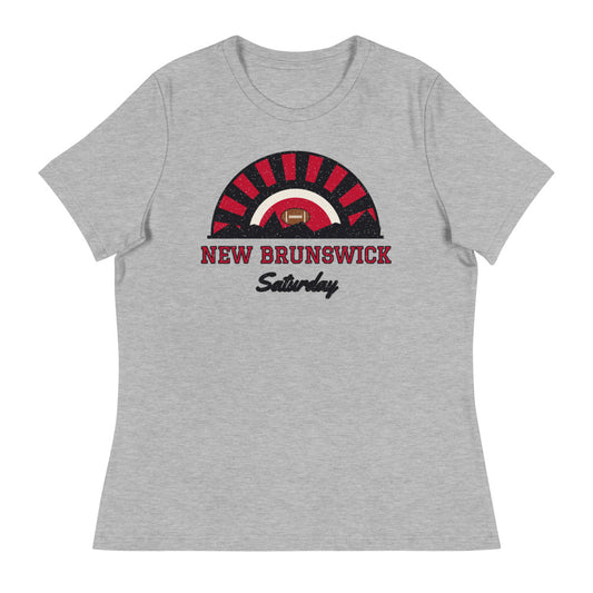 Women's New Brunswick Saturday Tee in athletic heather, front