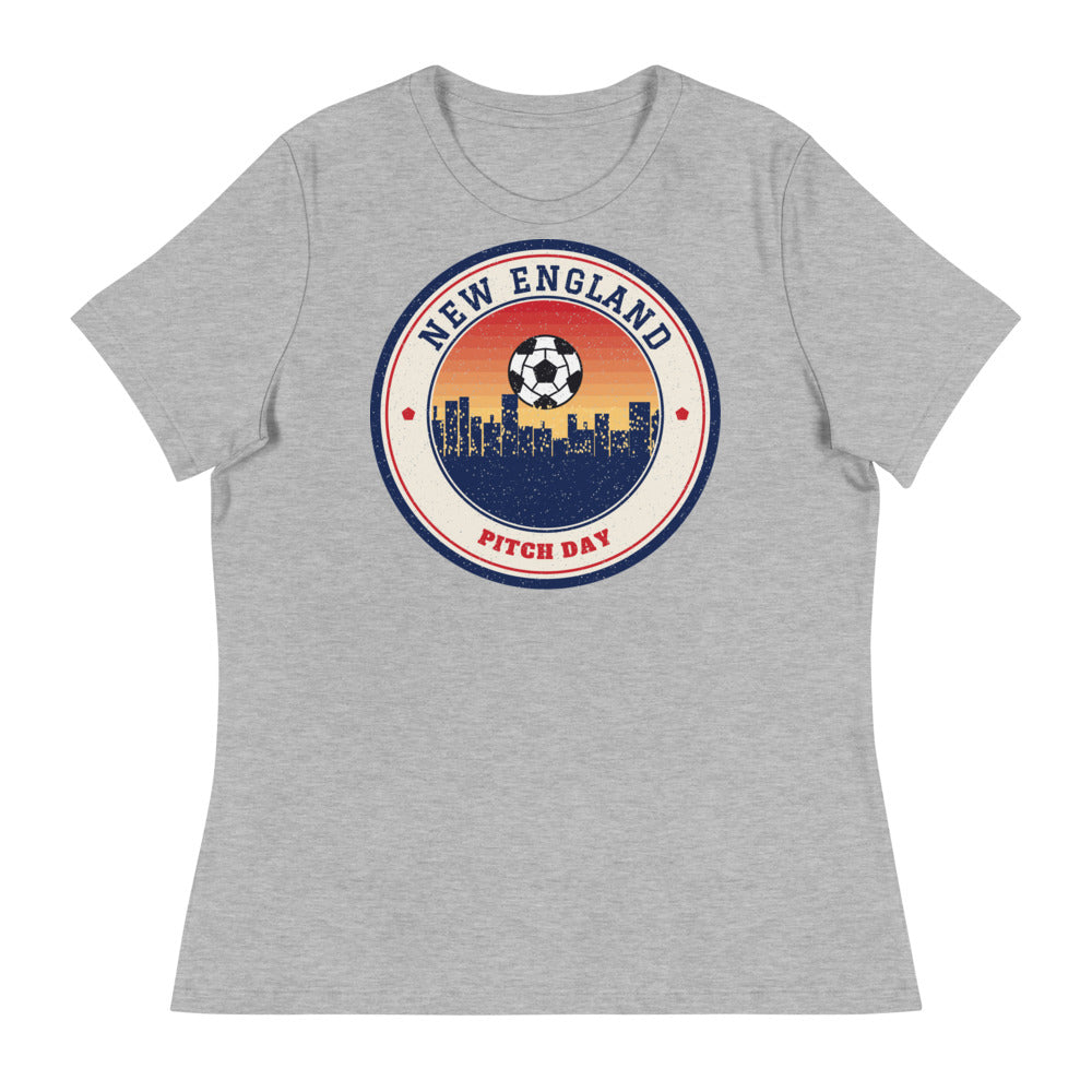 Women's New England Pitch Day Tee in athletic heather, front
