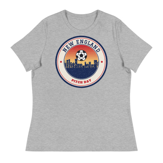 Women's New England Pitch Day Tee in athletic heather, front