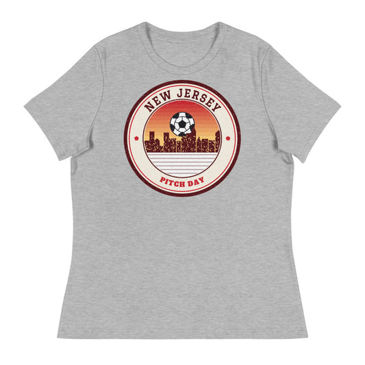 Women's New Jersey Pitch Day Tee in athletic heather, front