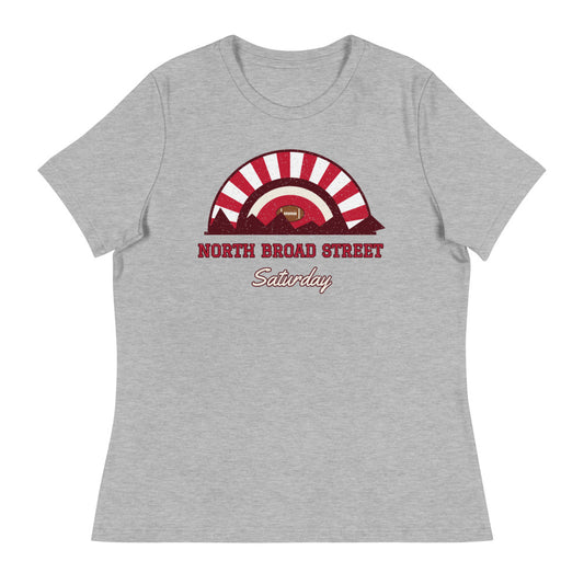 Women's North Broad Street Saturday Tee in athletic heather, front