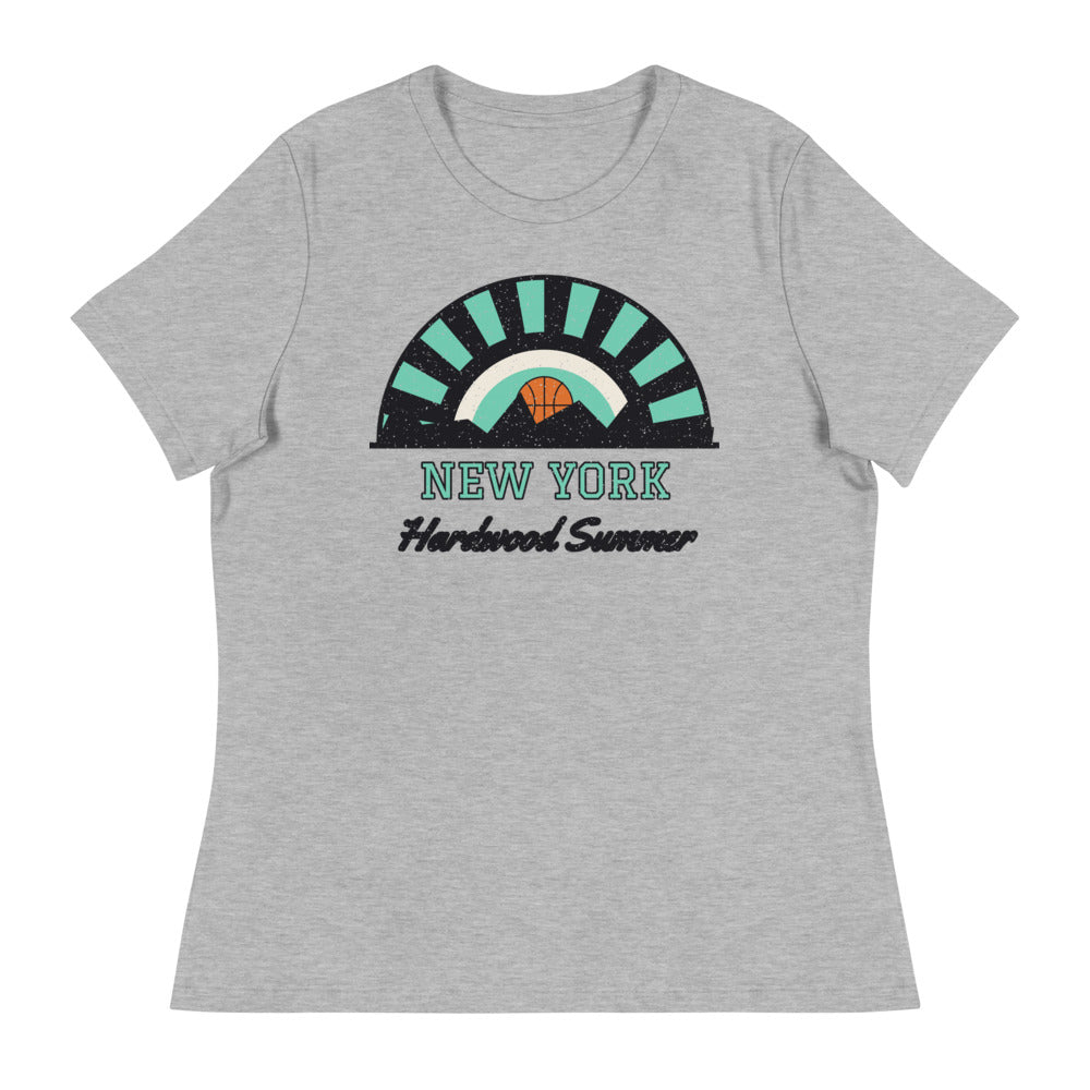 Women's New York Hardwood Summer Tee in athletic heather, front