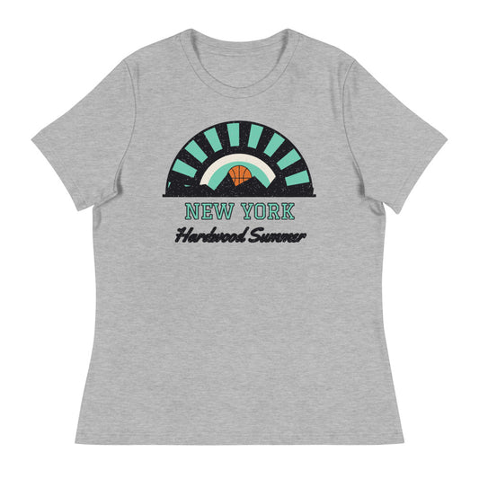 Women's New York Hardwood Summer Tee in athletic heather, front