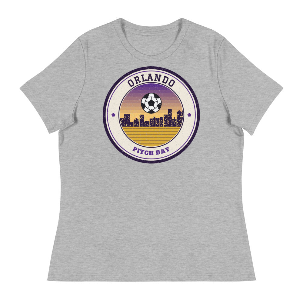 Women's Orlando Pitch Day Tee in athletic heather, front