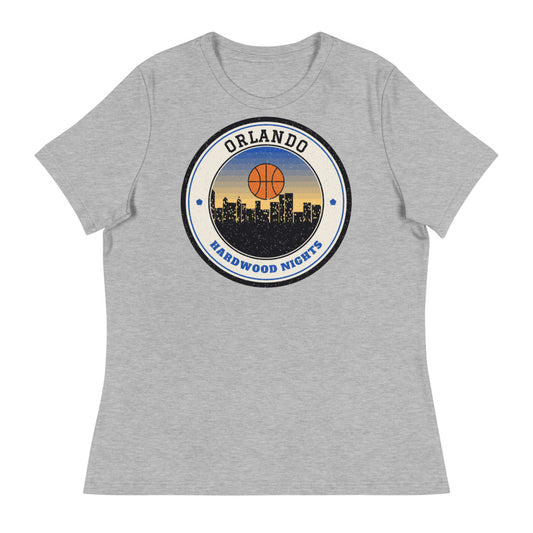 Women's Orlando Hardwood Nights Tee in athletic heather, front
