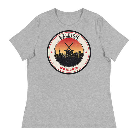 Women's Raleigh Ice Nights Tee in athletic heather, front