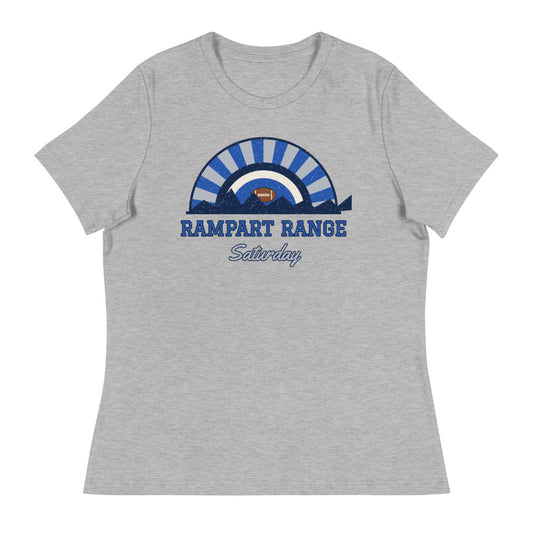 Women's Rampart Range Saturday Tee in athletic heather, front