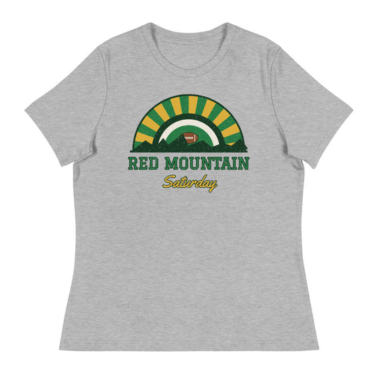 Women's Red Mountain Saturday Tee in athletic heather, front