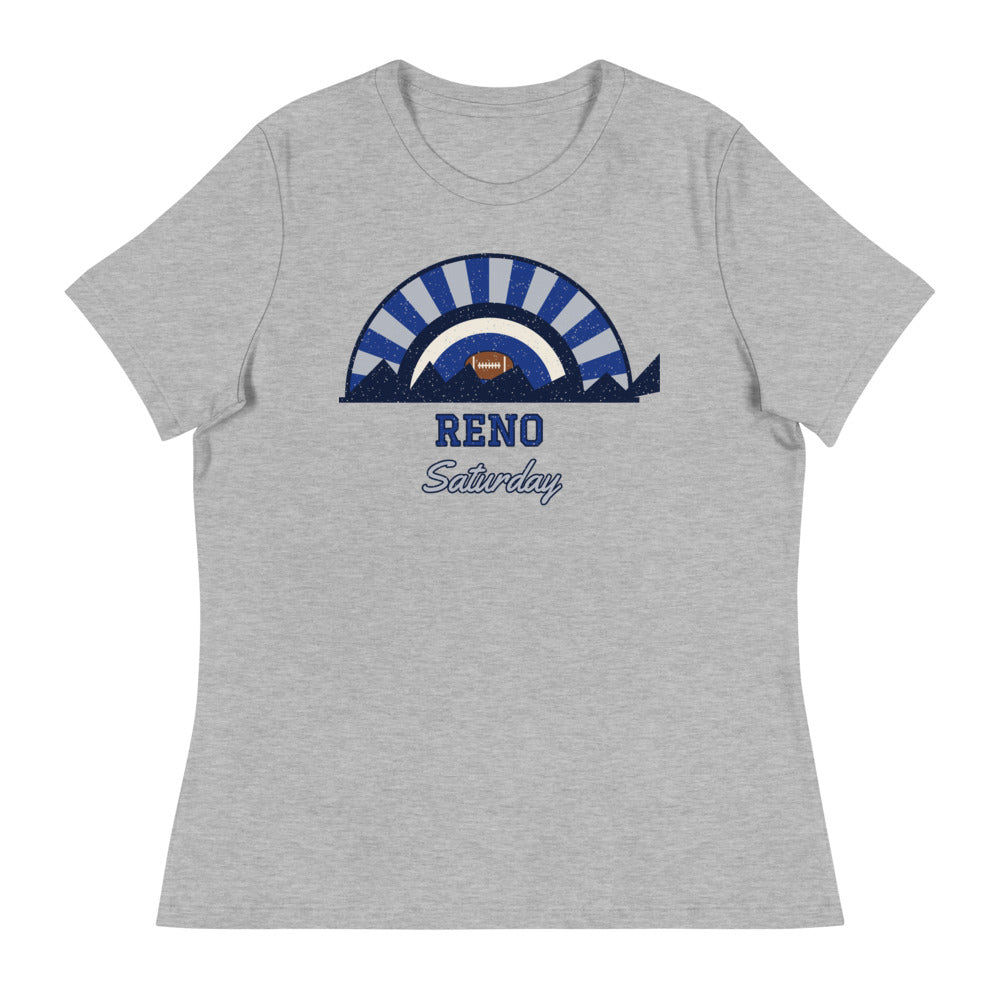 Women's Reno Saturday Tee in athletic heather, front