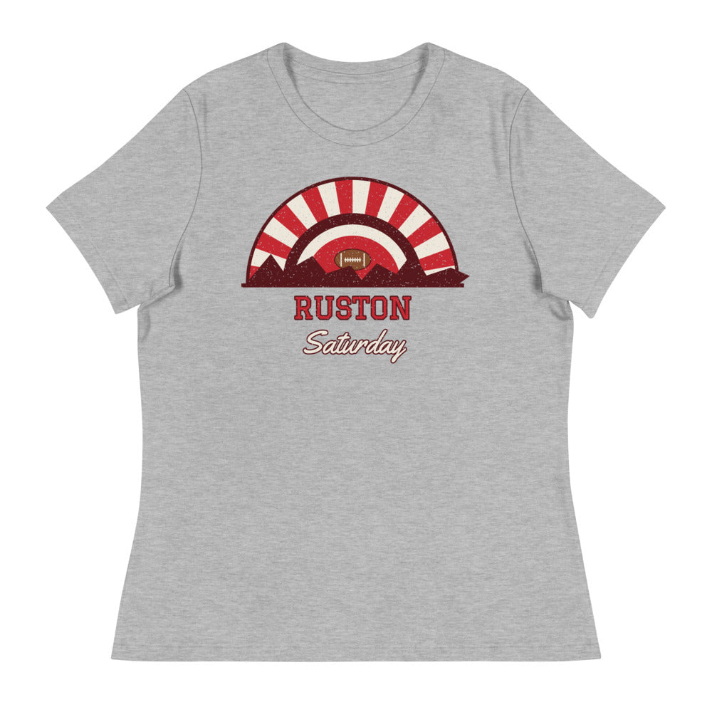 Women's Ruston Saturday Tee in athletic heather, front