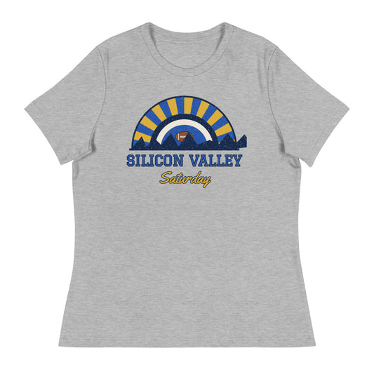 Women's Silicon Valley Saturday Tee in athletic heather, front