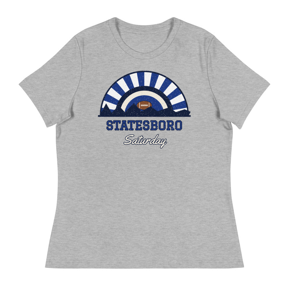 Women's Statesboro Saturday Tee in athletic heather, front