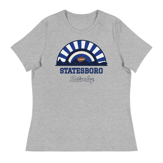 Women's Statesboro Saturday Tee in athletic heather, front