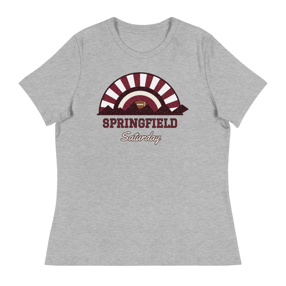 Women's Springfield Saturday Tee in athletic heather, front