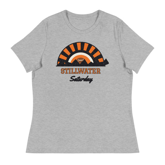Women's Stillwater Saturday Tee in athletic heather, front