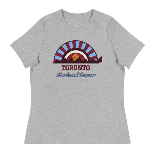 Women's Toronto Hardwood Summer Tee in athletic heather, front
