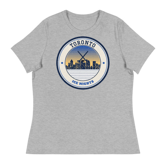 Women's Toronto Ice Nights Tee in athletic heather, front
