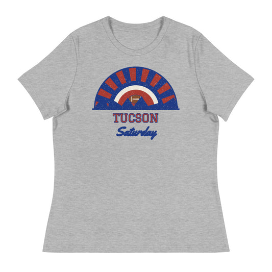 Women's Tucson Saturday Tee in athletic heather, front