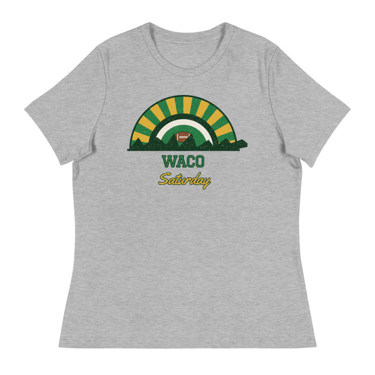 Women's Waco Saturday Tee in athletic heather, front