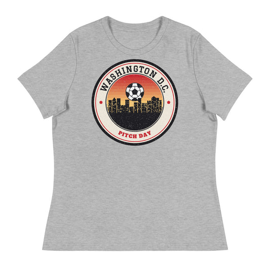 Women's Washington DC Pitch Day Tee in athletic heather, front