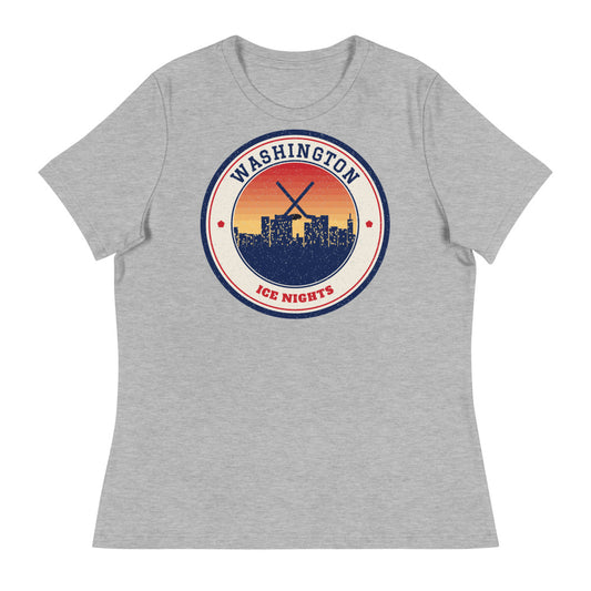 Women's Washington Ice Nights Tee in athletic heather, front