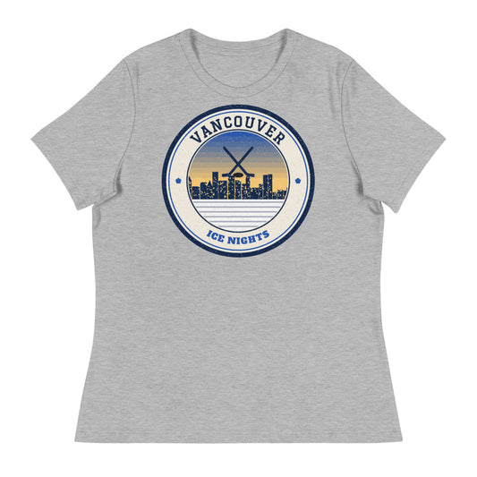 Women's Vancouver Ice Nights Tee in athletic heather, front